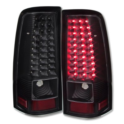 Chevy Silverado 2500 2003-2004 LED Tail Lights Blacked Out