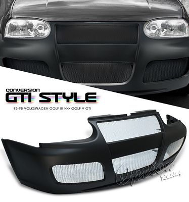 VW Golf 3 1993-1998 GTI Style Mesh Grille Front Bumper