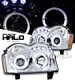 Jeep Grand Cherokee 2005-2007 Clear Halo Projector Headlights with LED