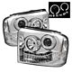 Ford F250 Super Duty 2005-2007 Clear Halo Projector Headlights with LED