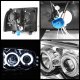 Ford F250 Super Duty 1999-2004 Clear CCFL Halo Projector Headlights with LED