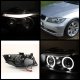 BMW 3 Series E90 Sedan 2006-2008 Clear Dual Halo Projector Headlights