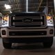 Ford F350 Super Duty 2011-2016 Smoked Halo Projector Headlights with LED DRL
