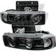 Chevy Astro 1995-2004 Black Dual Halo Projector Headlights