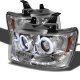Chevy Suburban 2007-2014 Clear CCFL Halo Projector Headlights with LED