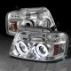 Ford F150 2004-2008 Clear Dual CCFL Halo Projector Headlights with LED