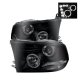 Dodge Ram 3500 2010-2018 Black Smoked Halo Projector Headlights LED DRL