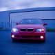 BMW 3 Series E90 Sedan 2006-2008 Smoked Halo Projector Headlights