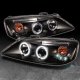 Pontiac G6 2005-2010 Black CCFL Halo Projector Headlights with LED