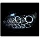 VW Rabbit 2006-2008 Clear Halo Projector Headlights with LED
