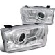 Ford F250 Super Duty 1999-2004 Chrome Projector Headlights LED DRL