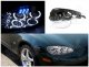 Mazda Miata 2001-2005 Clear Dual Halo Projector Headlights with LED