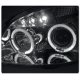 Chevy Cobalt 2005-2010 Clear Halo Projector Headlights with LED