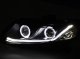 Honda Civic 2012-2013 Black Projector Headlights Halo LED DRL