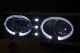 Chevy Silverado 1994-1998 Black Halo Projector Headlights with LED