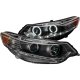 Acura TSX 2009-2012 Black HID Projector Headlights CCFL Halo LED DRL