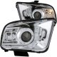 Ford Mustang 2005-2009 Projector Headlights Chrome Halo
