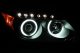 Scion tC 2005-2007 Projector Headlights Black CCFL Halo LED