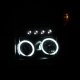 Ford F250 Super Duty 2011-2016 Projector Headlights Black CCFL Halo LED