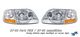 Ford Expedition 1997-2002 Depo Clear Euro Headlights