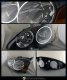 Acura RSX 2002-2004 Black Euro Headlights with Chrome Trim