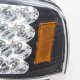 Dodge Ram 1994-2001 Black Euro Headlights with LED Corner Lights