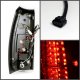 Chevy Avalanche 2007-2013 Red and Clear LED Tail Lights