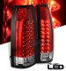 GMC Sierra 2500 1988-1998 Red and Clear LED Tail Lights