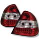 Mercedes Benz C Class 1994-2000 Red and Clear LED Tail Lights