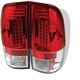 Ford F150 1997-2003 Red and Clear LED Tail Lights