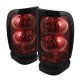 Dodge Ram 1994-2001 Red Smoked Ring LED Tail Lights
