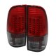 Ford F250 Super Duty 1999-2007 Red and Smoked LED Tail Lights
