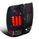 Ford F250 Super Duty 1999-2004 Black Smoked LED Tail Lights
