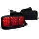 Ford Mustang 2005-2009 Black Smoked LED Tail Lights Sequential