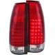 Chevy Tahoe 1995-1999 LED Tail Lights Red and Clear