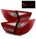 Hyundai Tucson 2010-2012 LED Tail Lights Red and Clear