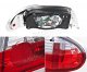 Nissan Altima 1993-1997 Red and Clear Tail Lights
