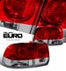 Honda Civic Sedan 1996-1998 Smoked Red Euro Tail Lights