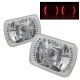 Chevy Chevette 1979-1987 Red LED Sealed Beam Projector Headlight Conversion