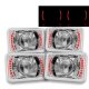 Chevy Caprice 1977-1986 Red LED Sealed Beam Projector Headlight Conversion Low and High Beams
