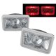 Chevy C10 Pickup 1981-1987 Red Halo Sealed Beam Projector Headlight Conversion