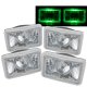 Oldsmobile Delta 88 1976-1984 Green Halo Sealed Beam Projector Headlight Conversion Low and High Beams