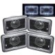 Chevy Caprice 1977-1986 Halo Black Sealed Beam Projector Headlight Conversion Low and High Beams