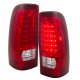 Chevy Silverado 1999-2002 LED Tail Lights Red and Clear