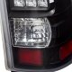 Chevy Silverado 1500HD 2001-2002 LED Tail Lights Black and Clear