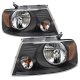 Ford F150 2004-2008 Black Headlights LED Tail Lights Red