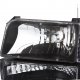 Ford Bronco 1992-1996 Black Headlights and Bumper Lights Set