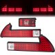 Acura NSX 1991-2005 Red and Clear LED Tail Lights