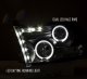 Dodge Ram 2500 2010-2018 Black Halo Projector Headlights with LED DRL