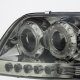 Ford Expedition 1997-2002 Smoked Halo Projector Headlights with LED
